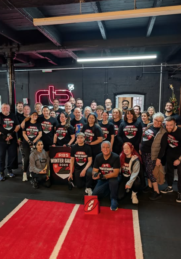 RB5 members posing for a group photo at Winter Games 2025